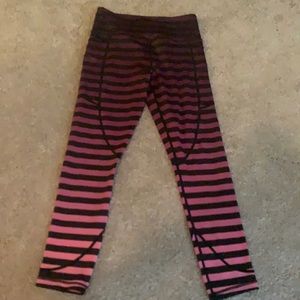 ZYIA purple ombré stripped L/T leggings 24”